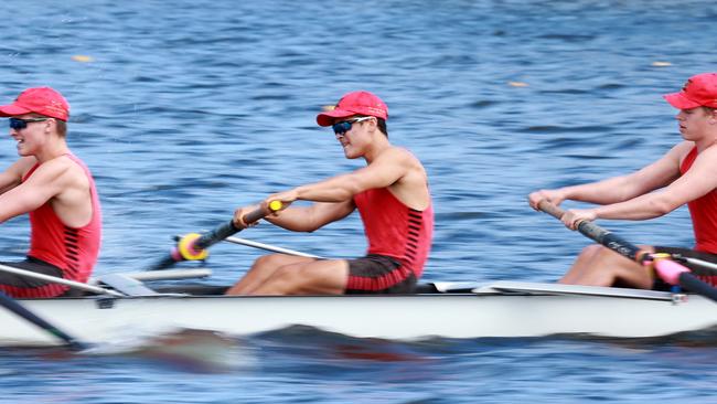 Gregory Terrace Samuel King Koi at the GPS Head of the River, Lake. (AAP/Image Sarah Marshall)