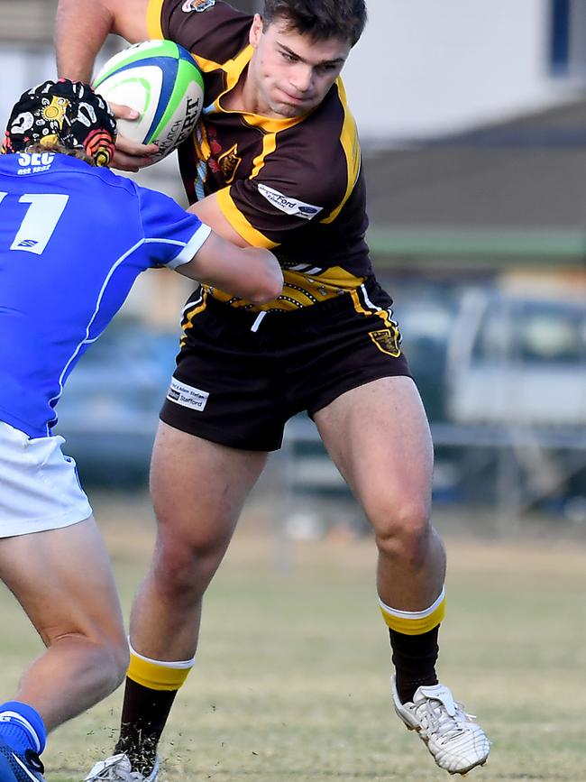 Padua College player Mitch Rogers made the Confro team - he could easily have been playing for the Qld schoolboys, so good is he.. Picture, John Gass