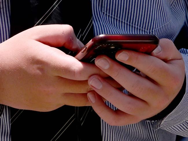 Australian children under the age of 16 will be banned from using social media from the end of 2025 after the Senate approved the world’s strictest rules. Picture: William West/AFP