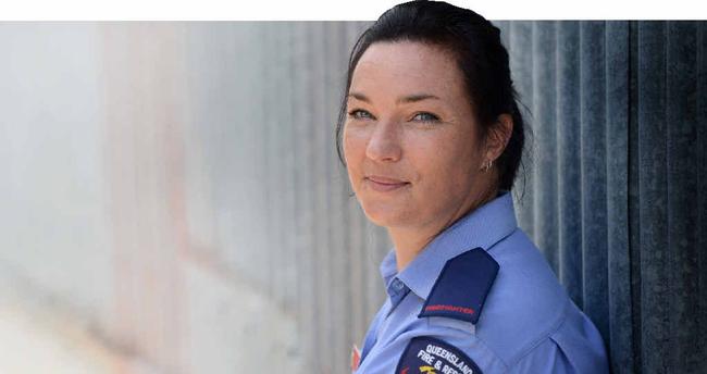 ONE OF THE TEAM: Auxiliary firefighter Eleanor Hall says any mums who have put their dreams on hold should “just do it”. Picture: Craig Warhurst