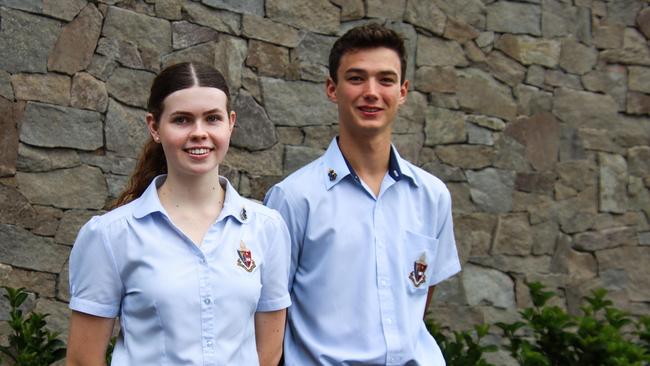 Toowoomba Anglican School 2025 Leaders Bonnie Bryant and George Lawrence. Picture: Supplied