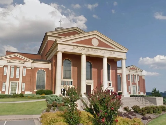 Gray volunteered with the student ministry at Immanuel Baptist Church in Little Rock. Picture: Google Maps