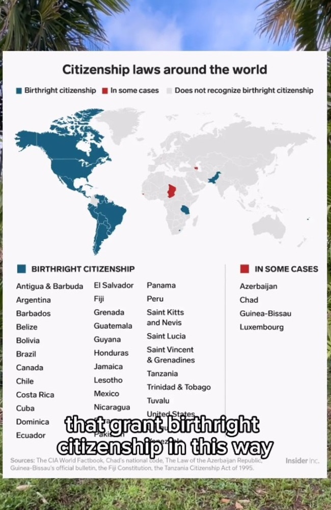 Jus Soli – Latin for law of soil – means citizenship of a country is based on being born there.