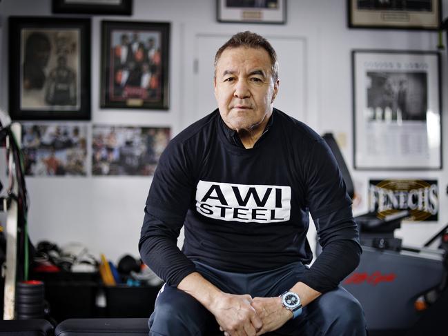 DAILY TELEGRAPH - 31/7/24Champion Australian boxer, Jeff Fenech, pictured at home in Five Dock today.  today. Picture: Sam Ruttyn