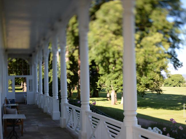 Treat yourself to dinner on the balcony of the homestead.