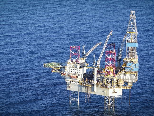 The Noble Tom Prosser rig is a 150m drilling rig that will dig beneath the sea bed off Gippsland. It is part of plans for a major carbon capture and storage project.