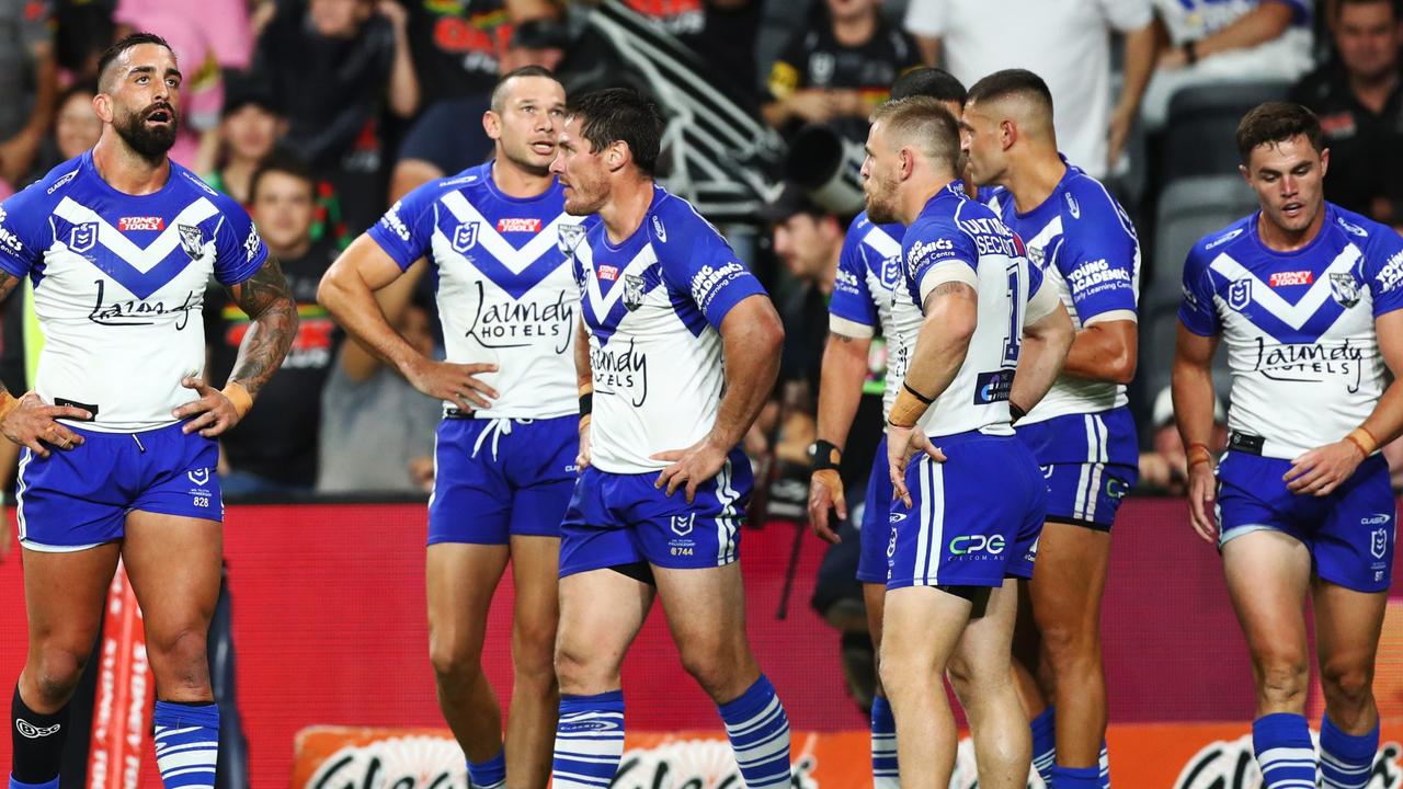 The Bulldogs have won only two of their first nine games. Picture: Mark Metcalfe/Getty Images