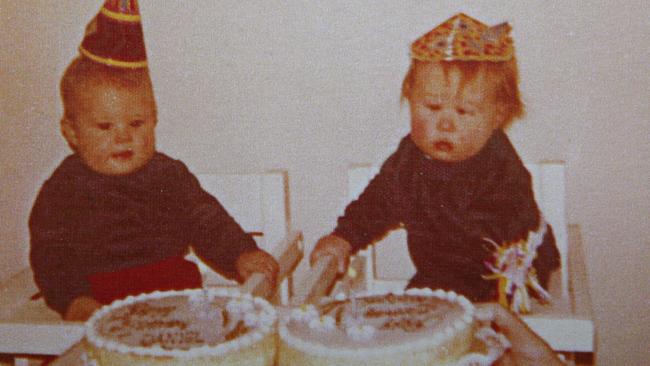 Michael and Daniel Sheppard on the 1st birthday. Picture: File