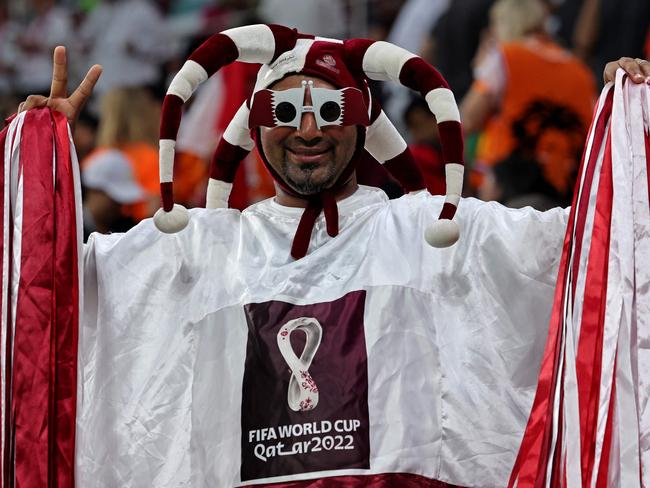 This Qatar fan went all out. Picture: Giuseppe Cacace/AFP