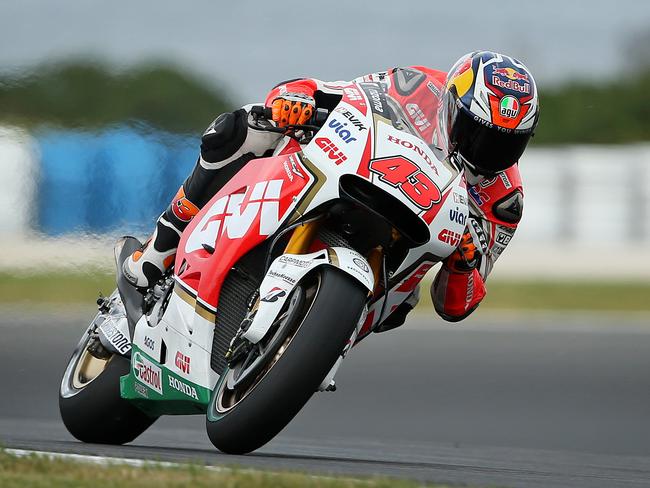 Miller impressed on his first day aboard a MotoGP bike at Phillip Island. Pic: Mark Stewart