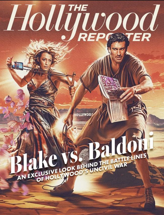 The Hollywood Reporter's magazine cover has been slammed by Lively's rep. Picture illustration: The Sporting Press