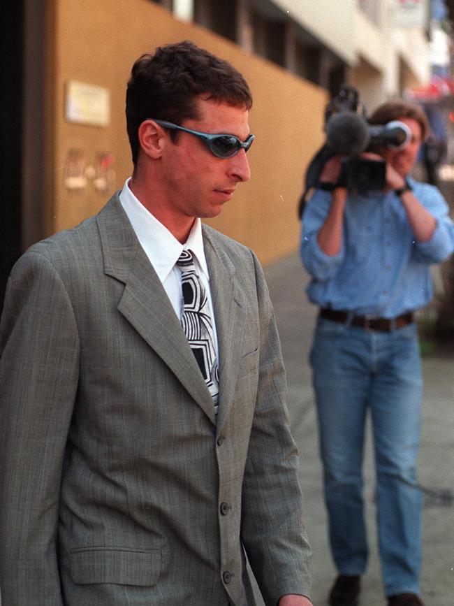 Gavin Owen Samer leaves the inquest into the Revelle Balmain’s disappearance.