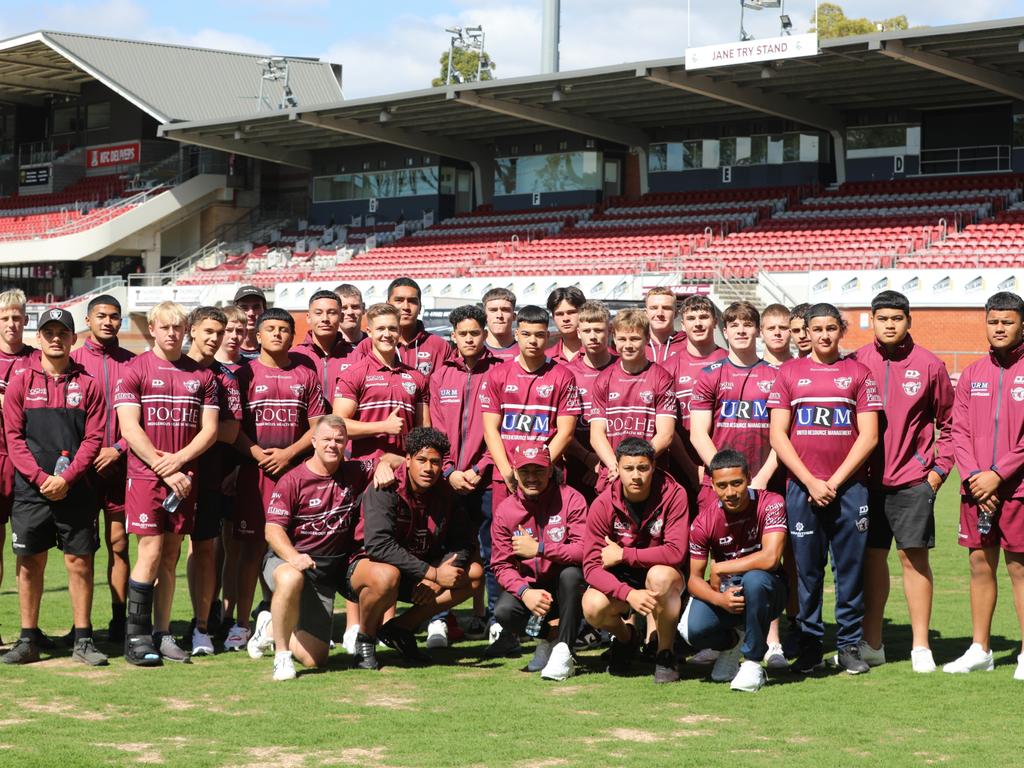 The Manly Warringah Sea Eagles Harold Matthews Cup team. Picture: Manly Media