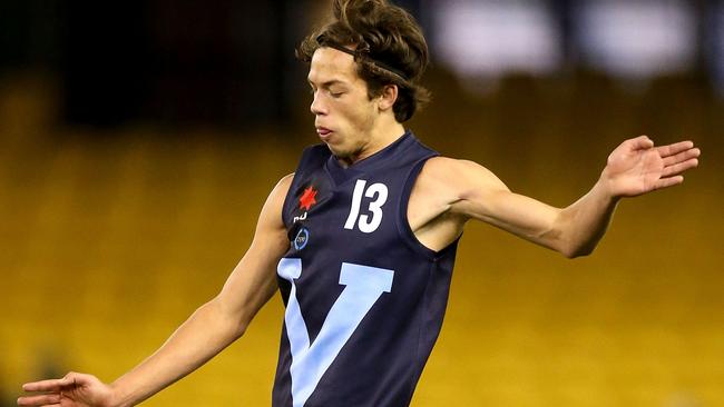 Oliver Florent in action for Vic Metro during the under-18 championships.