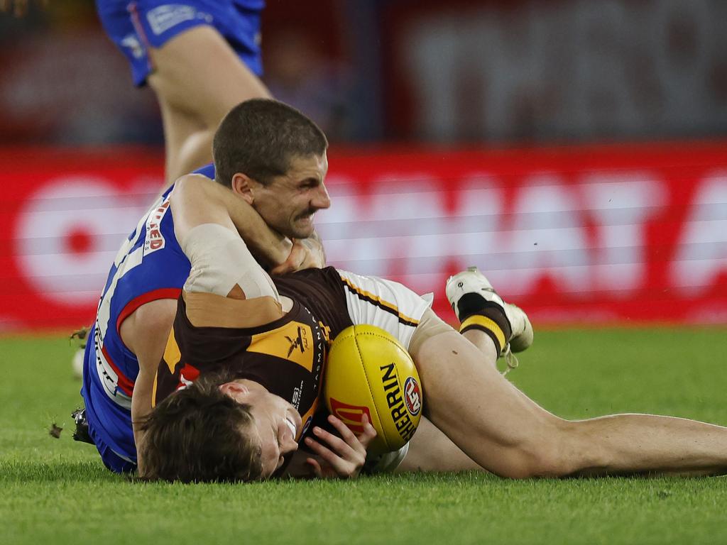 Liberatore was given a one-game ban. Pic: Michael Klein