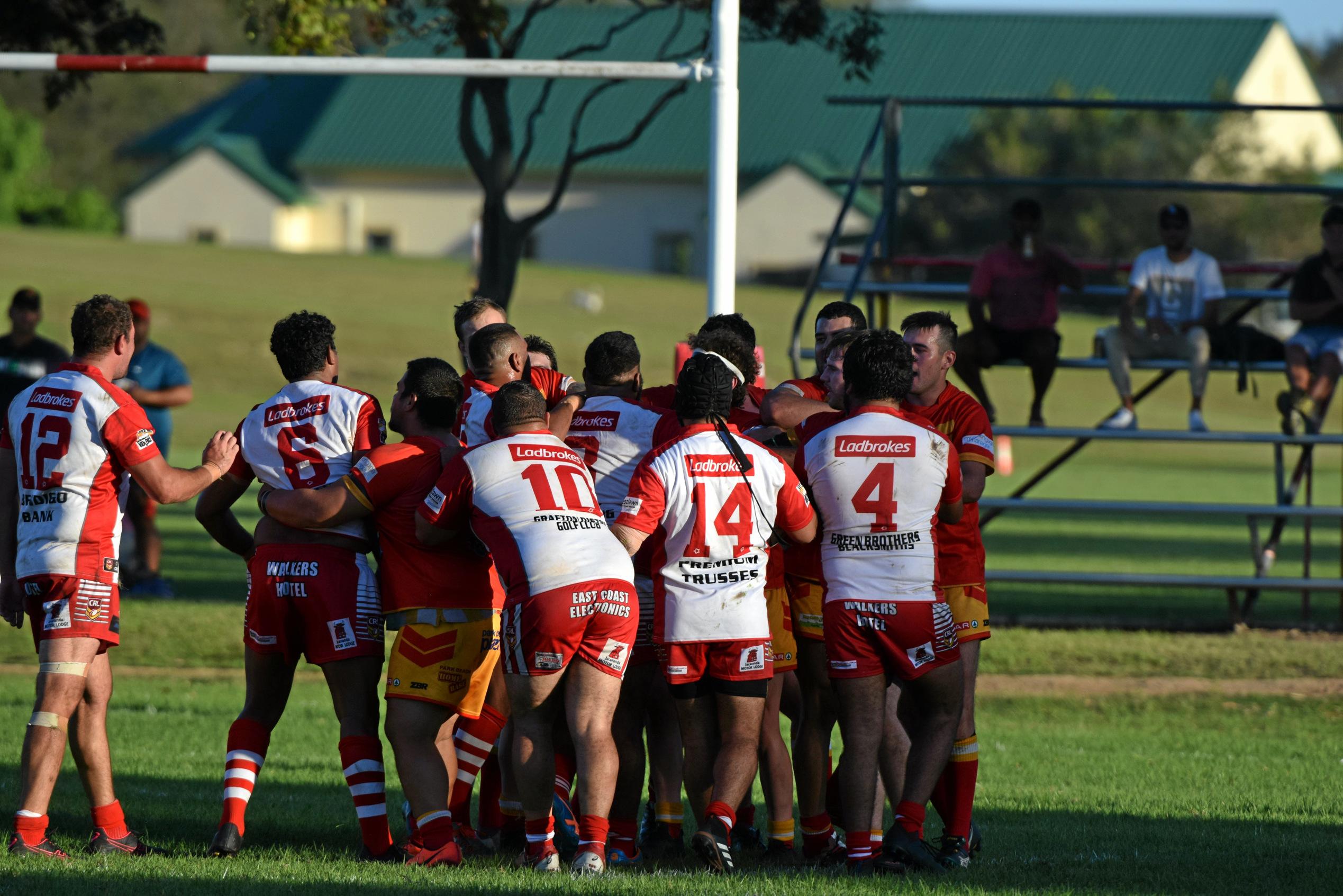 The Coffs Harbour Comets v South Grafton Rebels game had to be stopped early after numerous fights broke out and players were sent from the field.