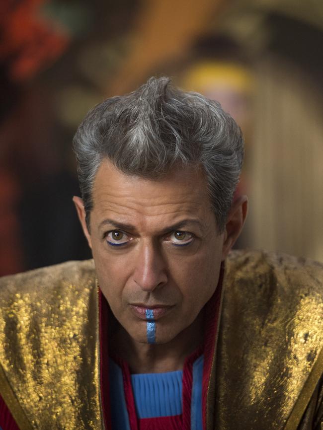 Jeff Goldblum plays the colourful despot of the planet of Sakaar, known as the Grandmaster. Picture: Jasin Boland/Marvel/Disney