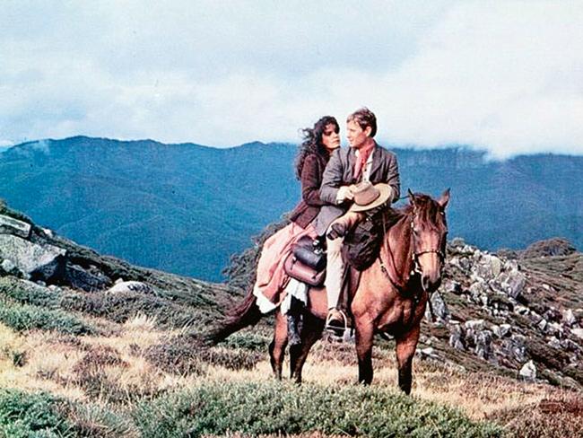 The 1982 film adaptation of Banjo Paterson’s The Man from Snowy River starred actors Tom Burlinson and Sigrid Thornton. Picture: Supplied