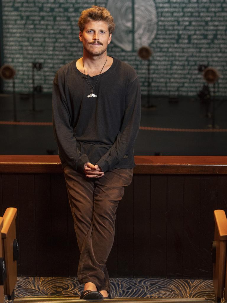 Musician Ziggy Alberts at the Empire Theatre in Toowoomba. Picture: Nev Madsen.