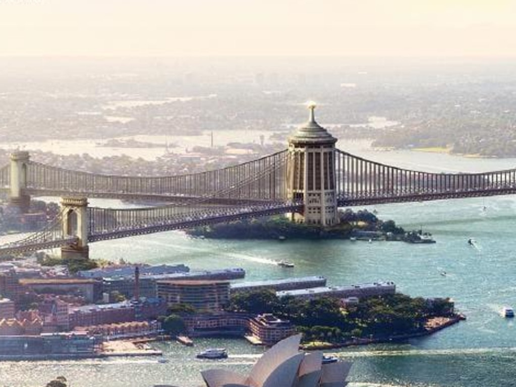 Goat Island would have been turned into a massive ANZAC memorial. Picture: Budget Direct Travel Insurance