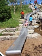 The council say the northeast is lacking adventure play for children and are planning slides like the one pictured. Picture: Tea Tree Gully Council.