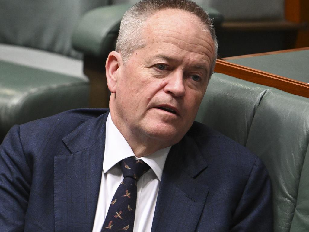 NDIS and Government Services Minister Bill Shorten during Question Time at Parliament House in Canberra. Picture: NewsWire / Martin Ollman