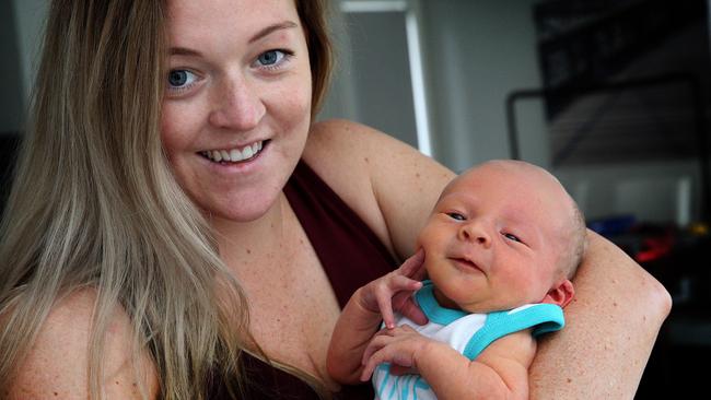 Harrison strikes a delightful pose for this picture with his mum Sarah.