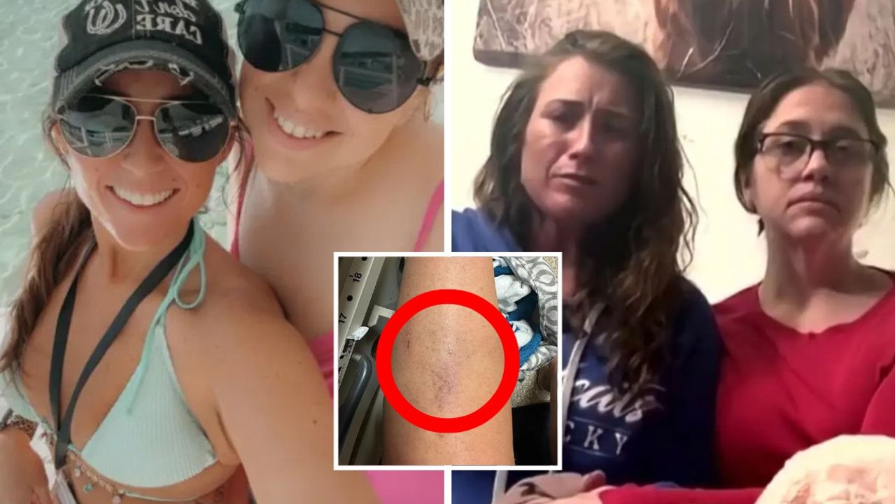 The mother of one of the women allegedly raped while at a Bahamas resort has revealed the haunting text she received from her daughter. Picture: Supplied