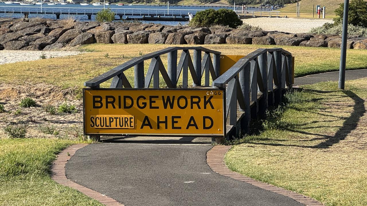 The tiny bridge at Rippleside and its new addition.