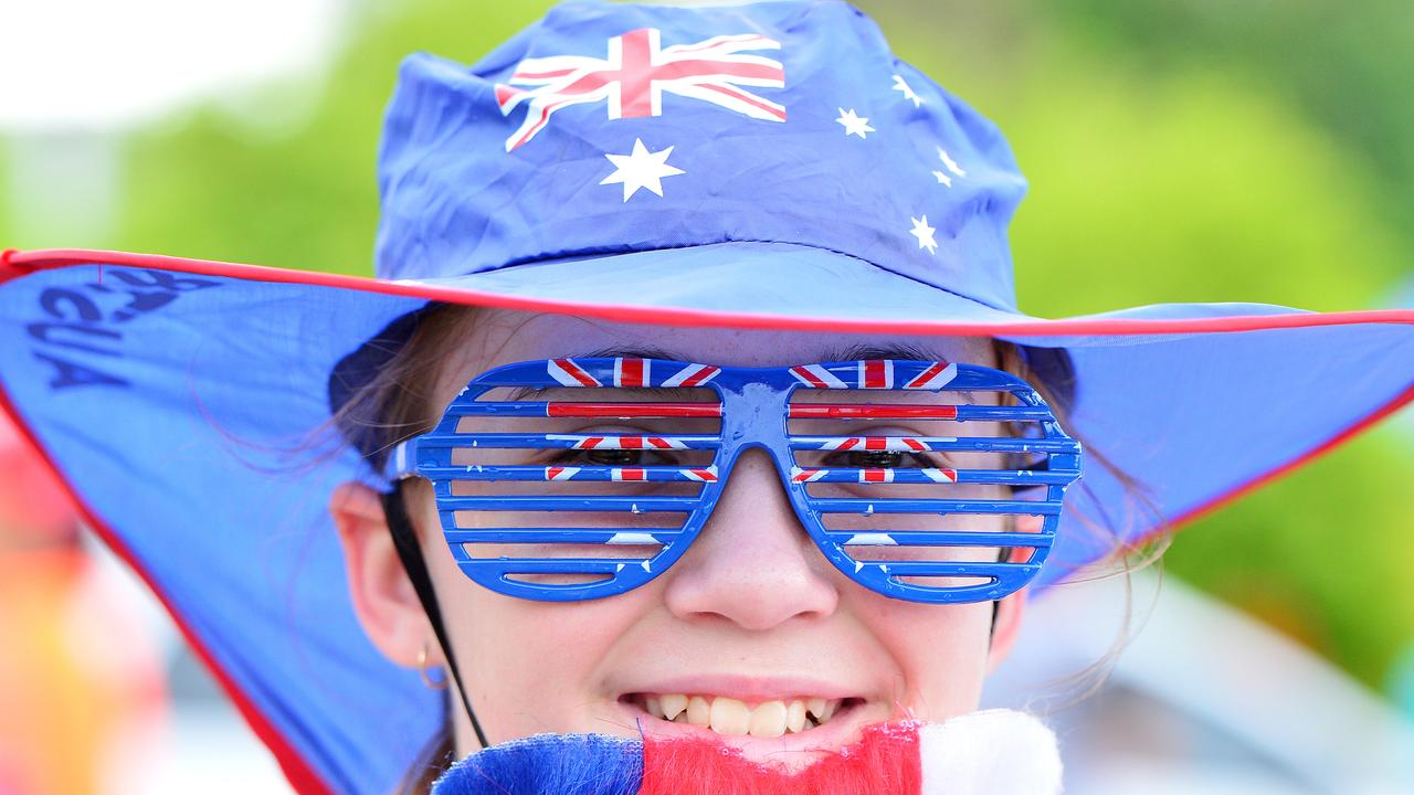 Hailee Huston of Bluewater took part in the Australia Day fun run. Picture: Zak Simmonds