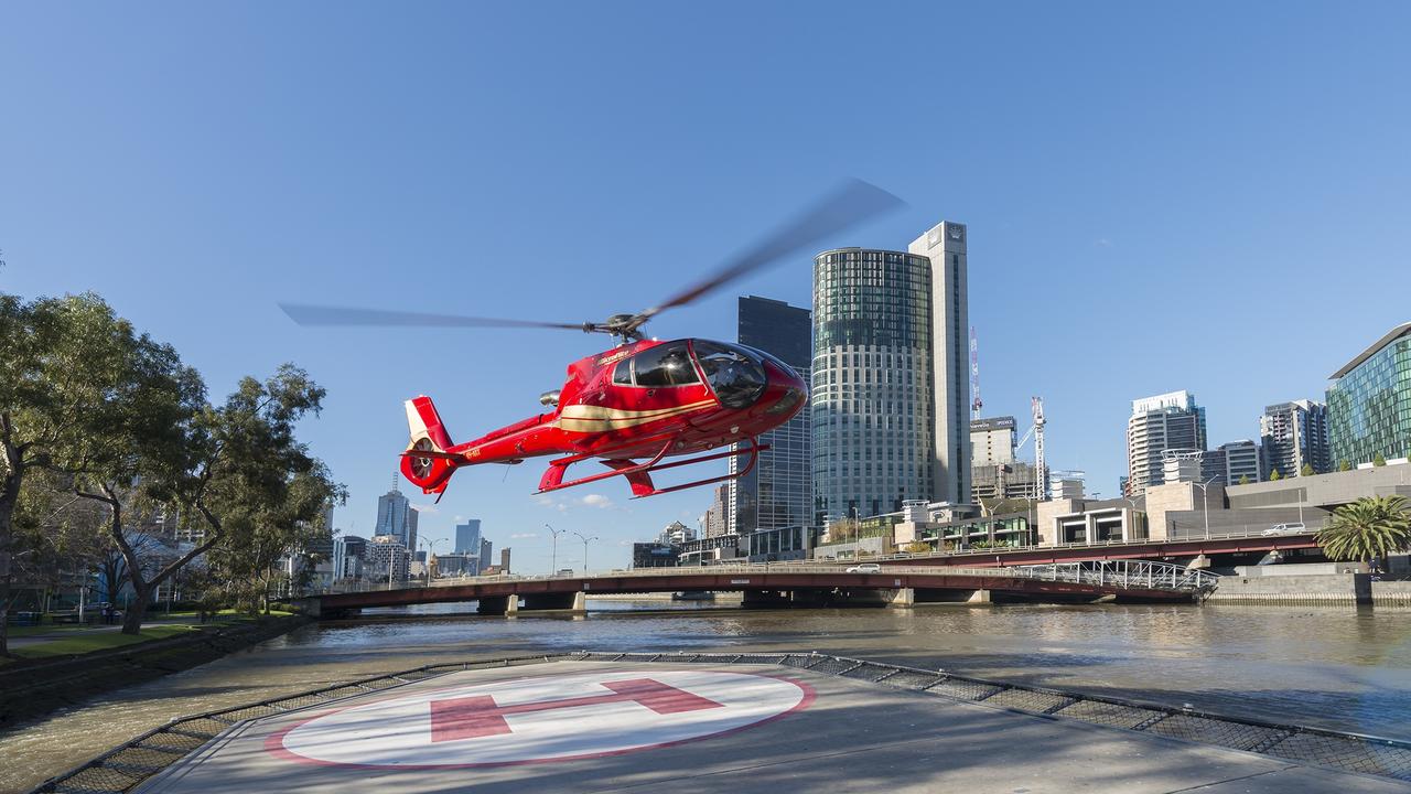 A Microflite helicopter in the CBD.