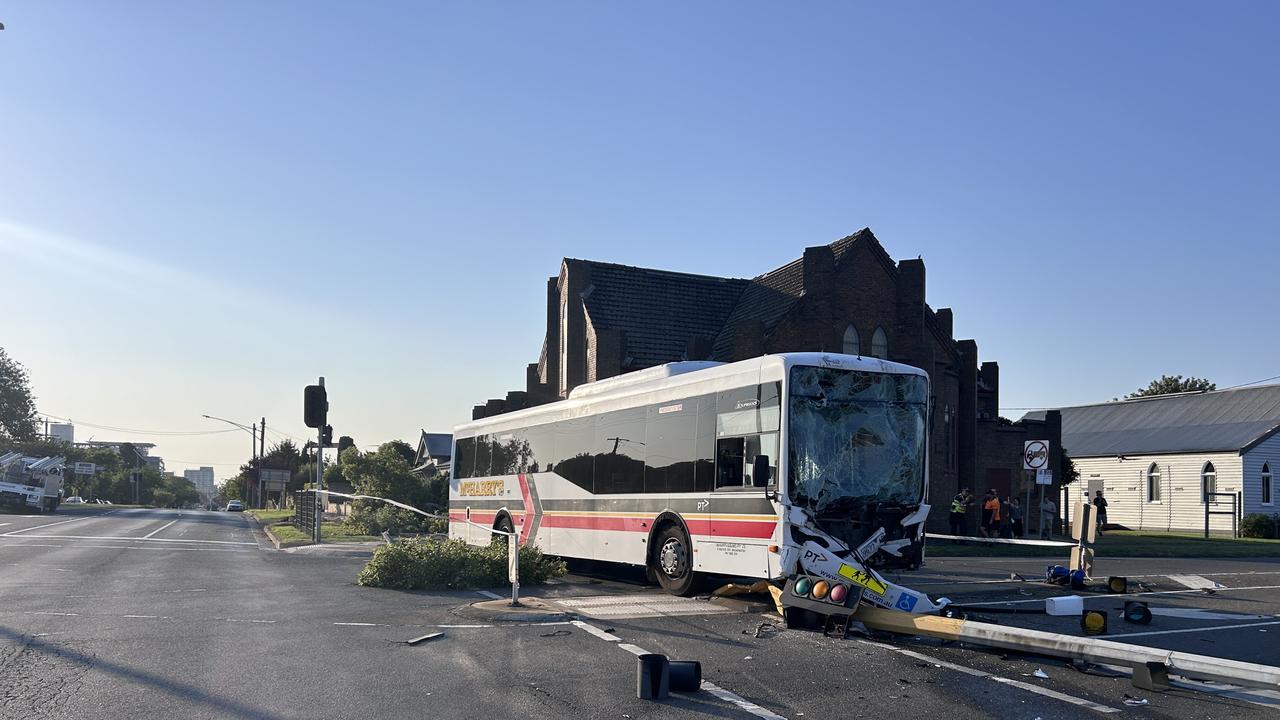 Bus crash near Geelong High School