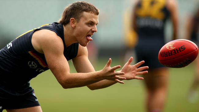 James Rowe at Adelaide training. Picture: NCA NewsWire / Kelly Barnes