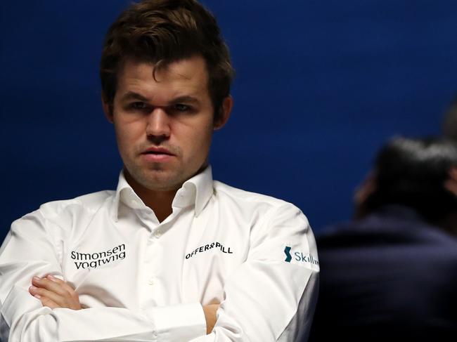 Magnus Carlsen of Norway abruptly withdrew from the Sinquefield Cup after a loss to Hans Niemann. Picture: Dean Mouhtaropoulos/Getty Images