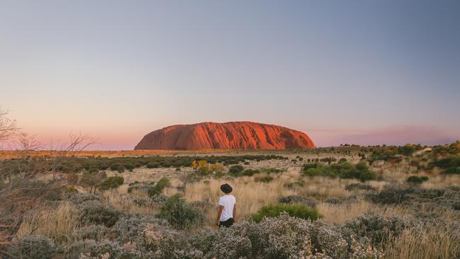 Uluru is still a popular spot for foreign and domestic tourists. Picture: Tourism NT