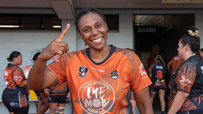 Shari Togo at the 2024 Deadly Cup Carnival between the Indigenous All Stars and Territory All Stars. Picture: Pema Tamang Pakhrin