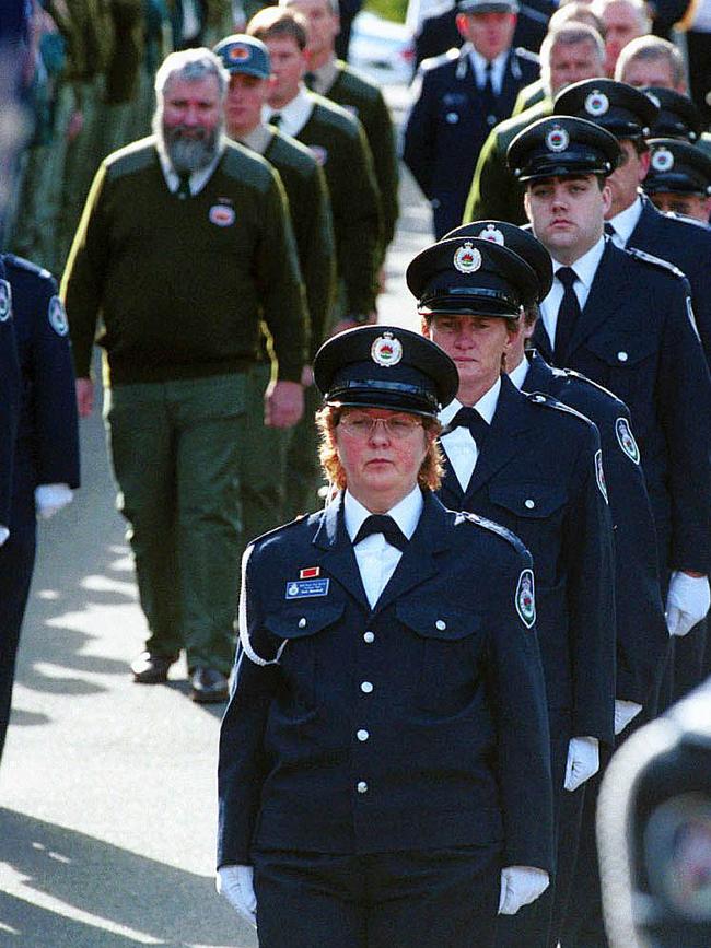 Funeral of George Fitzsimmons. Picture: Peter Clark