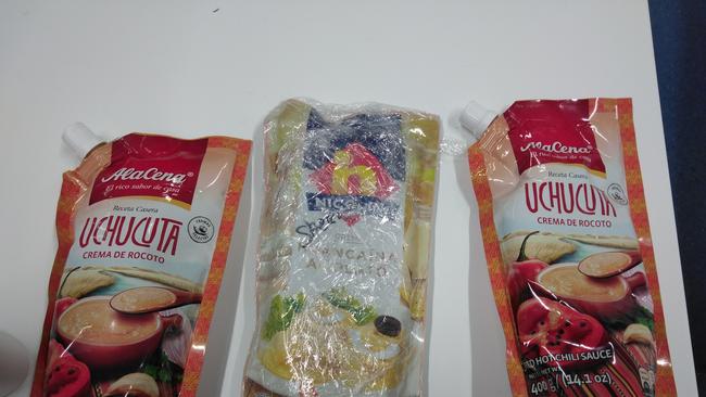 The soup sachets. Picture: Australian Federal Police