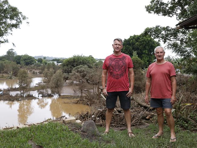 Dave Watts and Trevor Gaut of South Lismore. Picture: Jonathan Ng