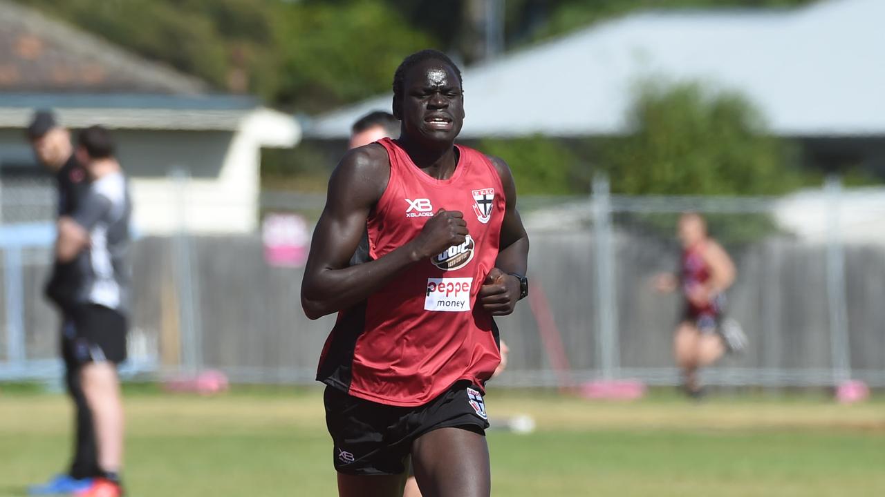 Tom Jok took out St Kilda’s time trial at Bricker Reserve, Moorabbin. Picture: Tony Gough