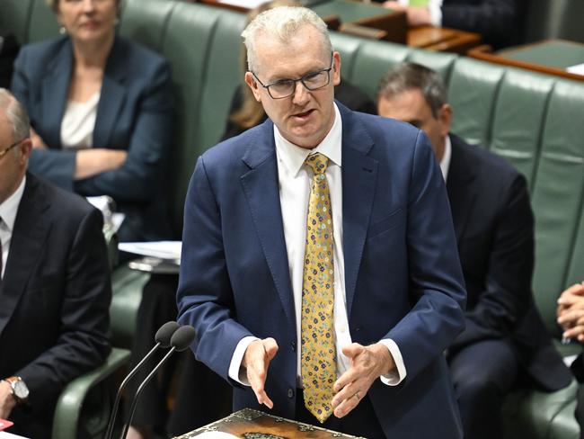 CANBERRA, AUSTRALIA  - NewsWire Photos - February 5, 2025: Leader of the House, Minister for Home Affairs and Minister for the Arts, Tony Burke during Question Time at Parliament House in Canberra. Picture: NewsWire / Martin Ollman