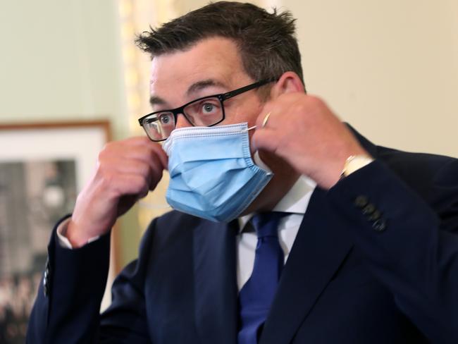 MELBOURNE, AUSTRALIA - NewsWire Photos, NOVEMBER 18, 2021. The Victorian Premier Daniel Andrews at a press conference for the latest COVID situation in the state. Picture: NCA NewsWire / David Crosling