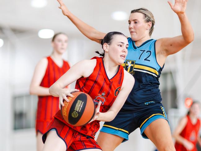 Jessie-May Hall (Barker College) at the Basketball Australia Schools Championships. Picture: Taylor Earnshaw