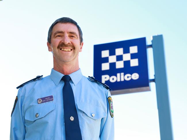 Police chaplain Reverend Geoff Deutscher is the chaplain for the Castle Hill station. Picture: AAP Image/Angelo Velardo