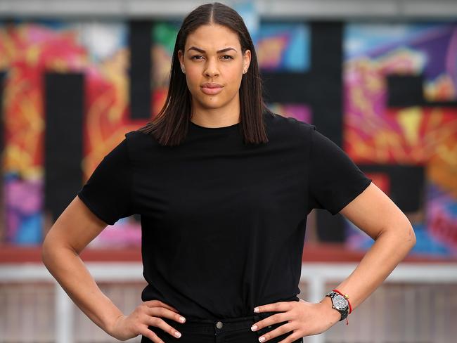 Liz Cambage provides the Opals with X-Factor. Picture: Alex Coppel.