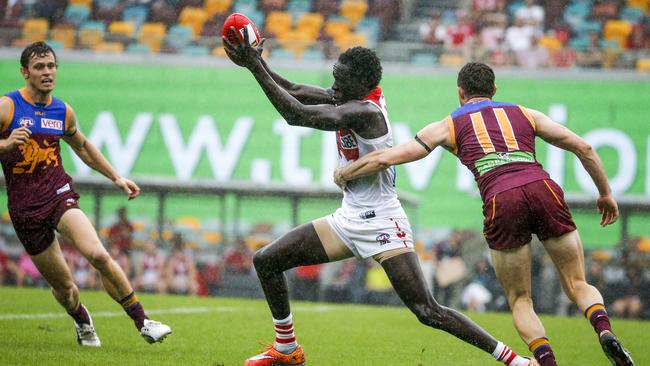 Aliir Aliir made his debut for the Swans yesterday.