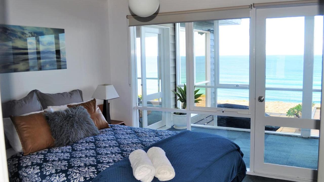 One bedroom inside the Fairhaven Beach Resort.