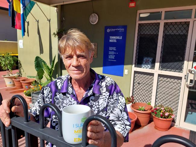 Peter Brooks is grateful for the support he received to overcome his homelessness from St Vincent de Paul Society's Townsville Men’s Hostel. Picture: Leighton Smith.