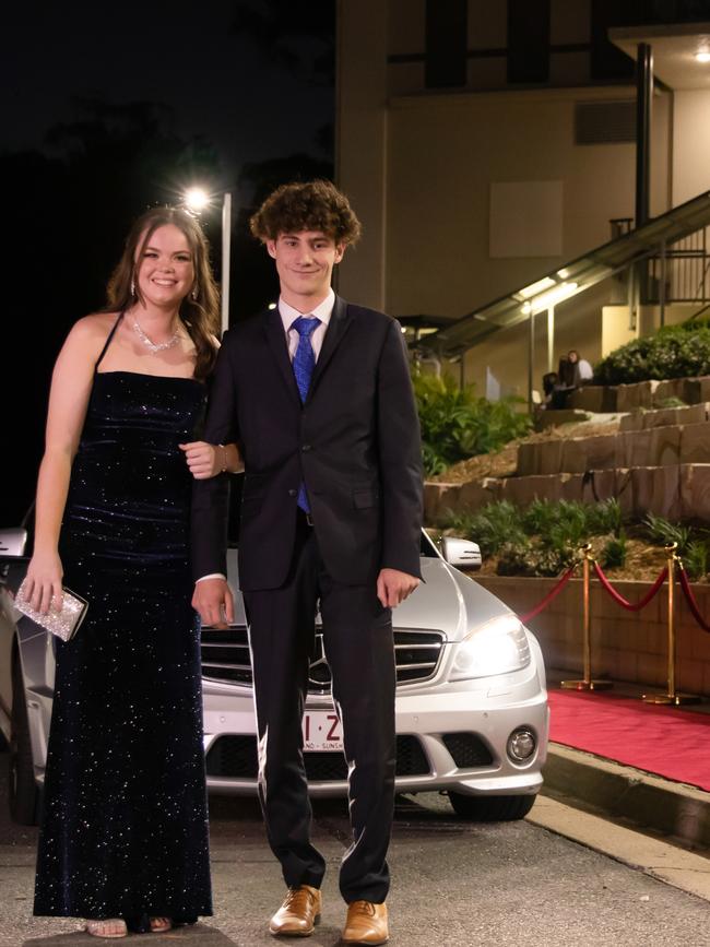 Kayla McAlpine and Declan Bewley. Hillcrest Christian College 2020 school formal. Photo: Supplied