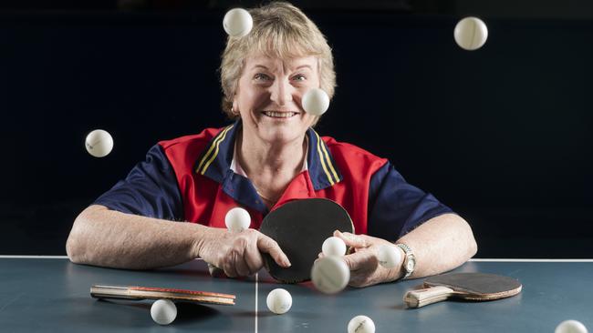 SA Sports Award, Cynthia Langley last years Volunteer of the Year. At Woodville District Table Tennis Centre. Photo: Nick Clayton